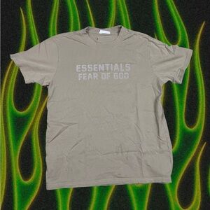 Fear of God Essentials Tan Short Sleeve Tee